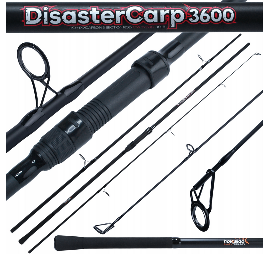 Kaprový prut Hokkaido Disaster Carp 3600 – celkový pohled