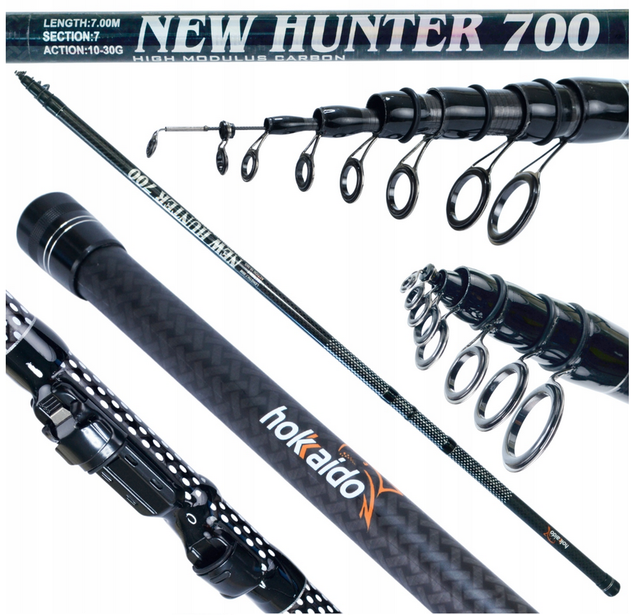 Boloňský prut Hokkaido New Hunter 7 m – celkový pohled