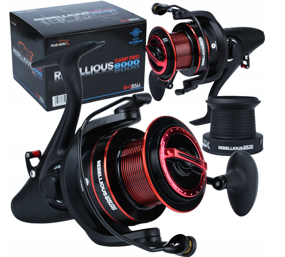 Hokkaido Rebellious Carp Pro 8000 – celkový pohled na naviják s volnoběhem