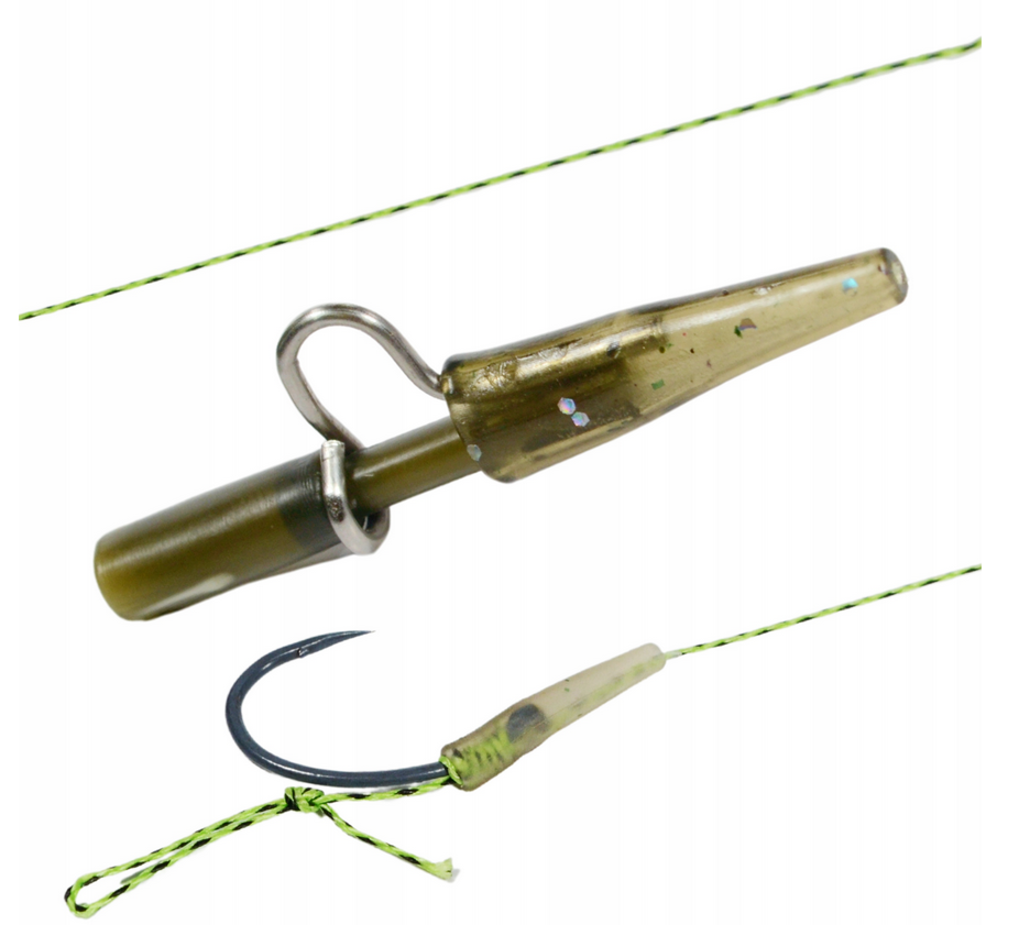 Hokkaido Method Feeder – pletený návazec s obratlíkem v otulině, délka 20/25 cm