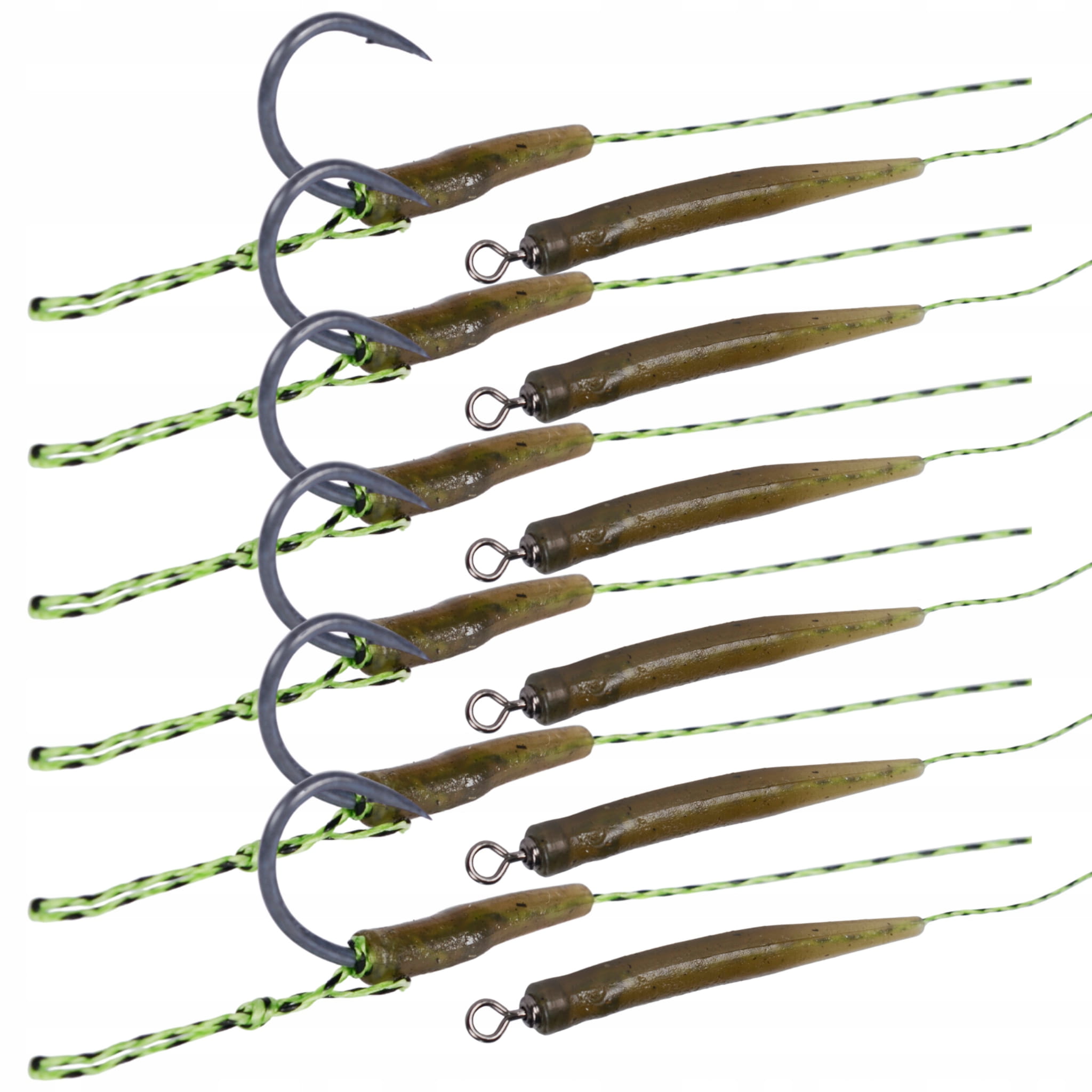 Hokkaido kaprový přívaz 20 cm, 4 háčky s vlasem 4