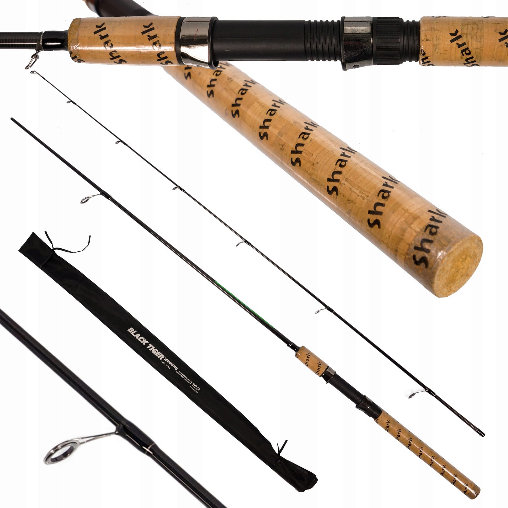 Prut spin shark Black tiger 2,1 highcarbon 10–20 g