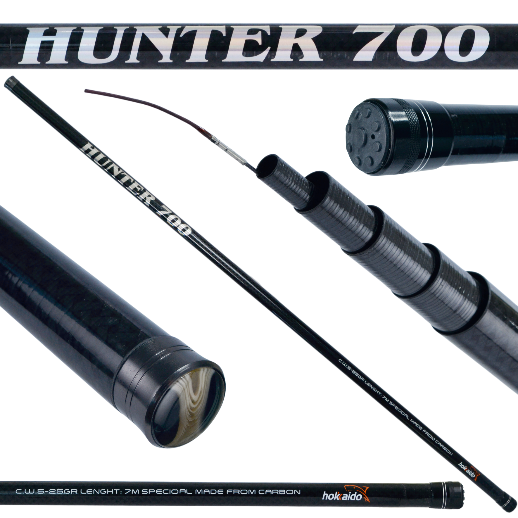 Rybářský prut bat Hokkaido hunter 7M novinka Carbon